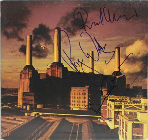 Pink Floyd: Group Signed "Animals" Album w/ 4 Signatures Incl. Waters, Gilmour, Mason & Wright (JSA)